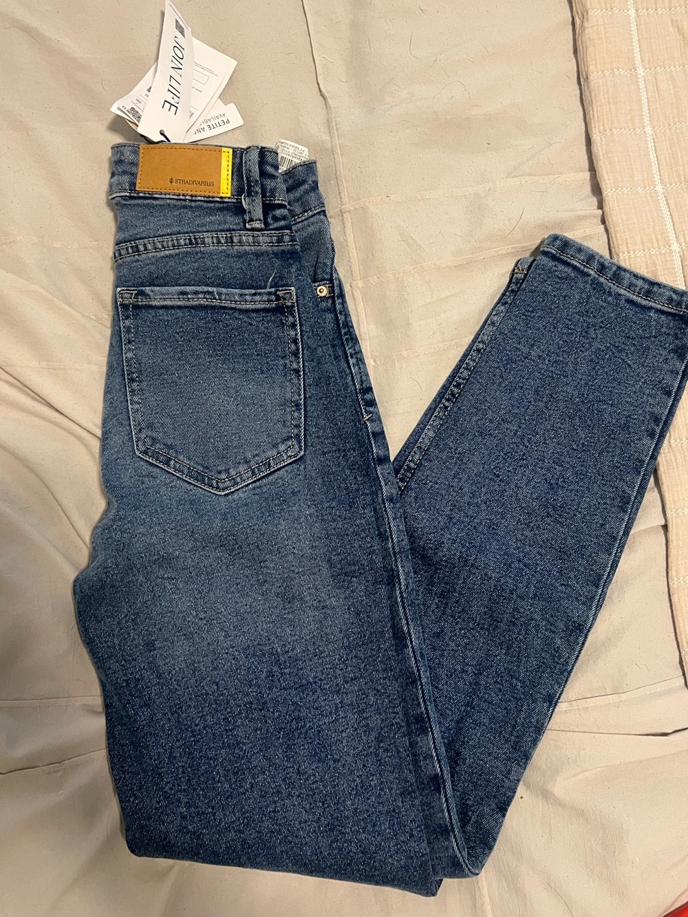 Stradivarius Blue Denim Skinny Jeans with Tags